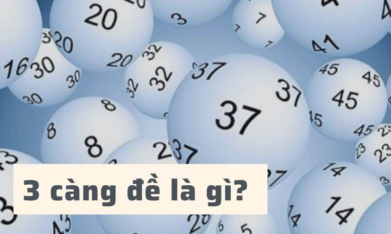 3 càng đề là gì?