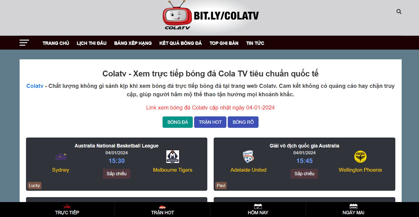 Tại sao nên chọn Cola TV làm địa chỉ tin cậy để xem bóng đá online?